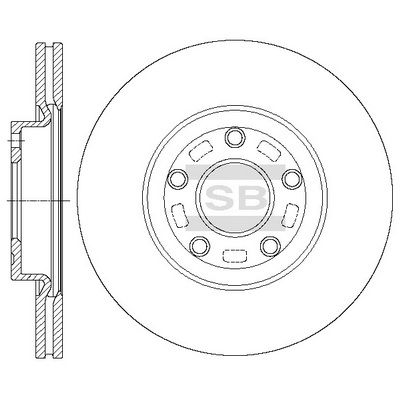 SD4428 Hi-Q Тормозной диск