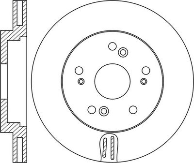 FR0755V FIT Тормозной диск
