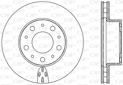 BDA243820 OPEN PARTS Тормозной диск