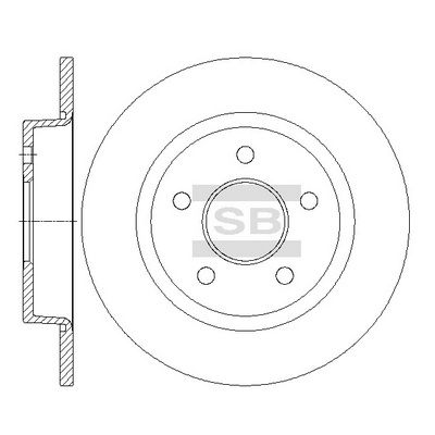 SD5307 Hi-Q Тормозной диск