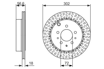 0986479757 BOSCH Тормозной диск