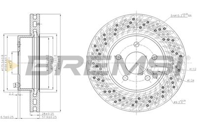 CD7693V BREMSI Тормозной диск