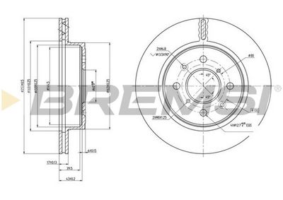 CD7509V BREMSI Тормозной диск