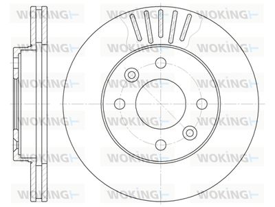 D608010 WOKING Тормозной диск