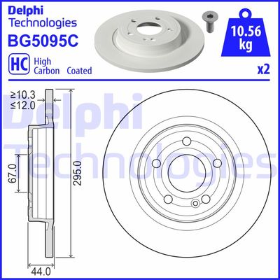 BG5095C DELPHI Тормозной диск