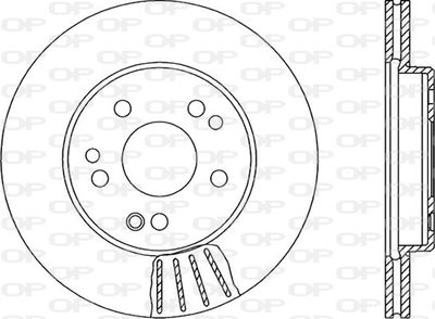 BDA129520 OPEN PARTS Тормозной диск