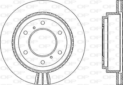 BDR213420 OPEN PARTS Тормозной диск