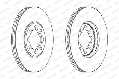 DDF410 FERODO Тормозной диск