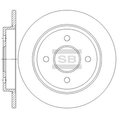 SD5338 Hi-Q Тормозной диск