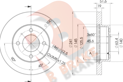 78RBD21008 R BRAKE Тормозной диск