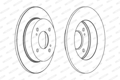 DDF674 FERODO Тормозной диск