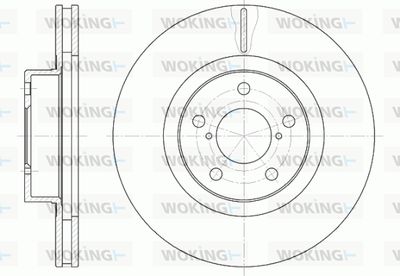 D671510 WOKING Тормозной диск
