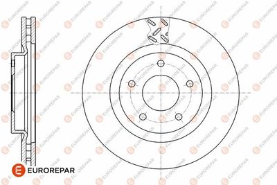 1642761880 EUROREPAR Тормозной диск