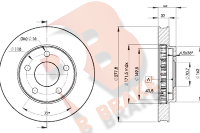 78RBD29057 R BRAKE Тормозной диск