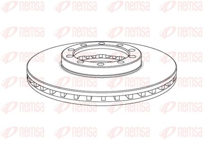 NCA113820 REMSA Тормозной диск