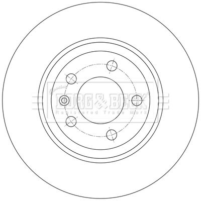 BBD5586 BORG & BECK Тормозной диск