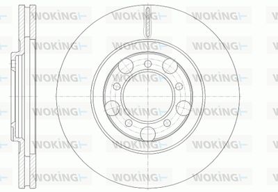 D6124910 WOKING Тормозной диск