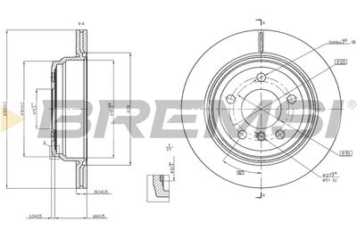 CD8313V BREMSI Тормозной диск