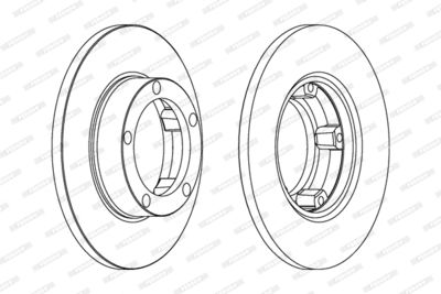 DDF061 FERODO Тормозной диск