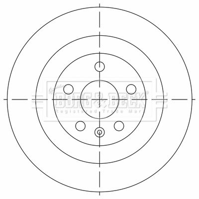 BBD5540 BORG & BECK Тормозной диск