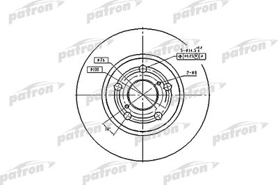 PBD2742 PATRON Тормозной диск