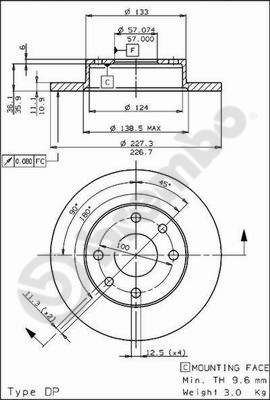 BS7381 BRECO Тормозной диск