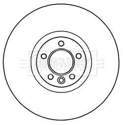 BBD5967S BORG & BECK Тормозной диск