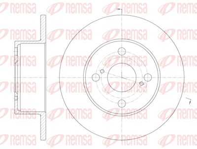 687100 REMSA Тормозной диск