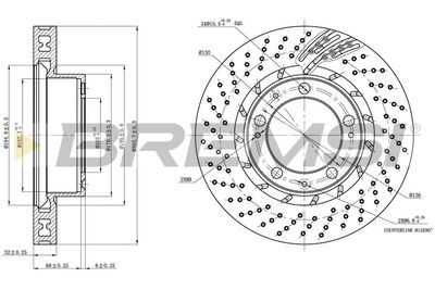 CD7592VRD BREMSI Тормозной диск