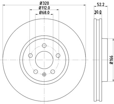 8DD355113911 HELLA PAGID Тормозной диск