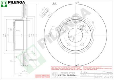 V544 PILENGA Тормозной диск