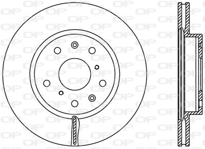 BDR236720 OPEN PARTS Тормозной диск