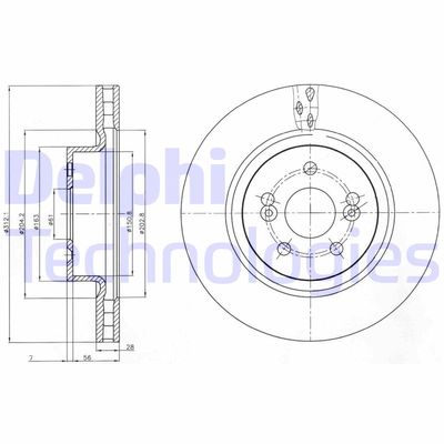 BG4111 DELPHI Тормозной диск