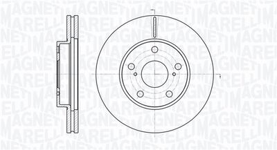 361302040744 MAGNETI MARELLI Тормозной диск