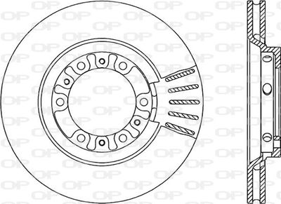 BDA179220 OPEN PARTS Тормозной диск