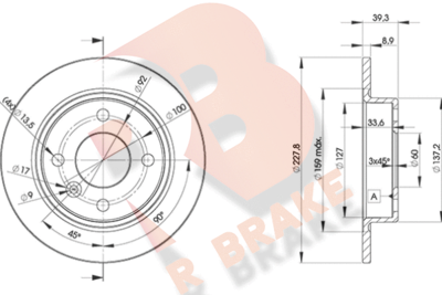 78RBD26165 R BRAKE Тормозной диск