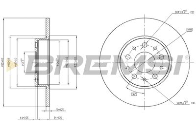 CD8286S BREMSI Тормозной диск