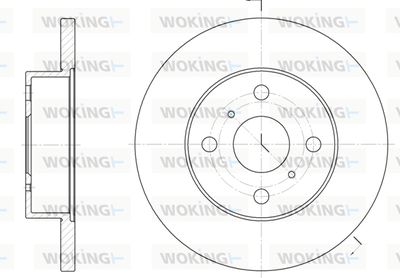 D611400 WOKING Тормозной диск