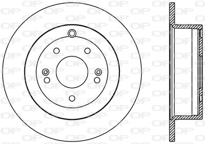 BDR241010 OPEN PARTS Тормозной диск