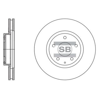 SD4424 Hi-Q Тормозной диск