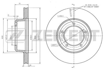 BS5626 ZEKKERT Тормозной диск