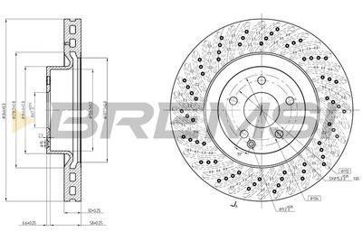 CD8030V BREMSI Тормозной диск