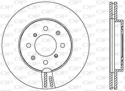 BDA251720 OPEN PARTS Тормозной диск