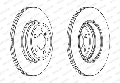 DDF1936 FERODO Тормозной диск