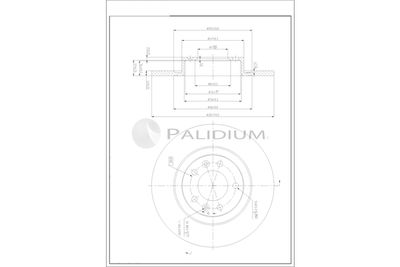 P331126 ASHUKI by Palidium Тормозной диск