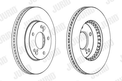 563076JC JURID Тормозной диск