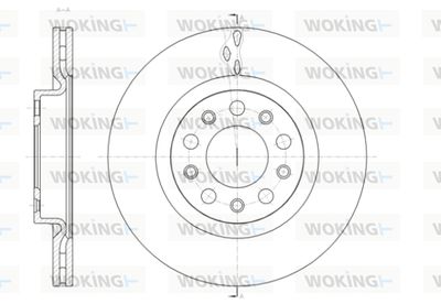 D6142810 WOKING Тормозной диск