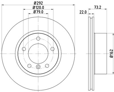 8DD355111241 HELLA PAGID Тормозной диск