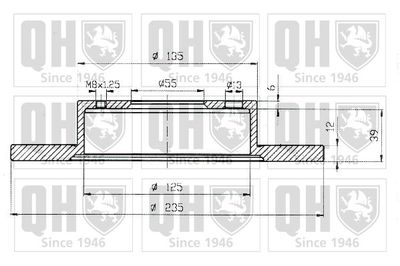 BDC4389 QUINTON HAZELL Тормозной диск