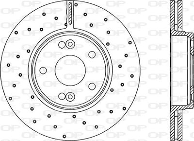 BDRS195825 OPEN PARTS Тормозной диск